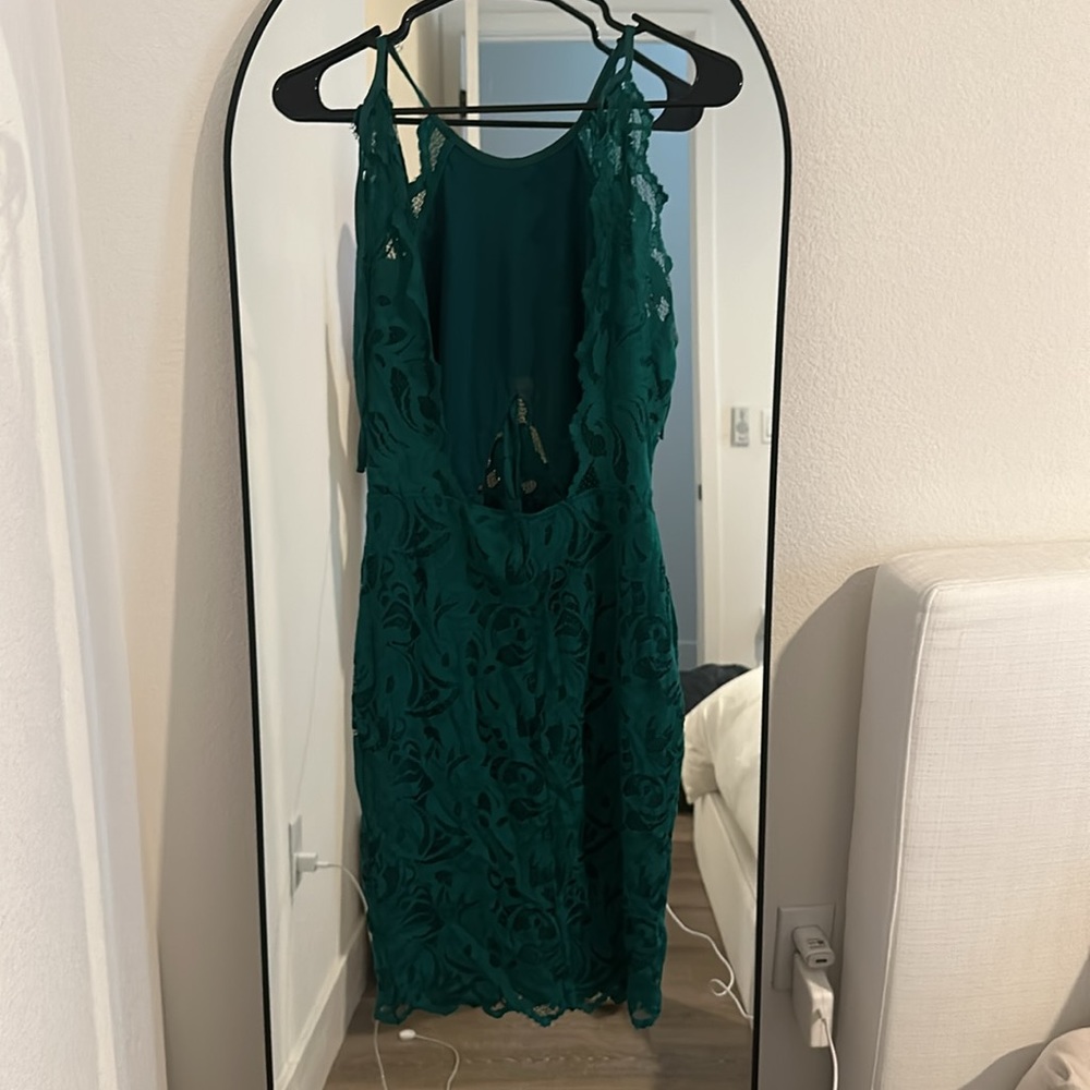 Teal H&M Lace Dress - Picture 2 of 3